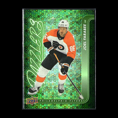 2024-25 UD Series 1 JOEL FARABEE #DZ-5 Dazzlers Green - Philadelphia Flyers