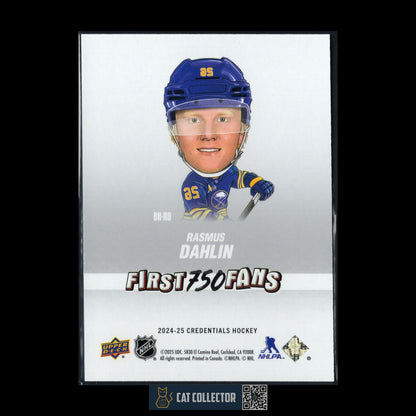 2024-25 UD Credentials RASMUS DAHLIN #BH-RD Arena Giveaways Bobbleheads /750
