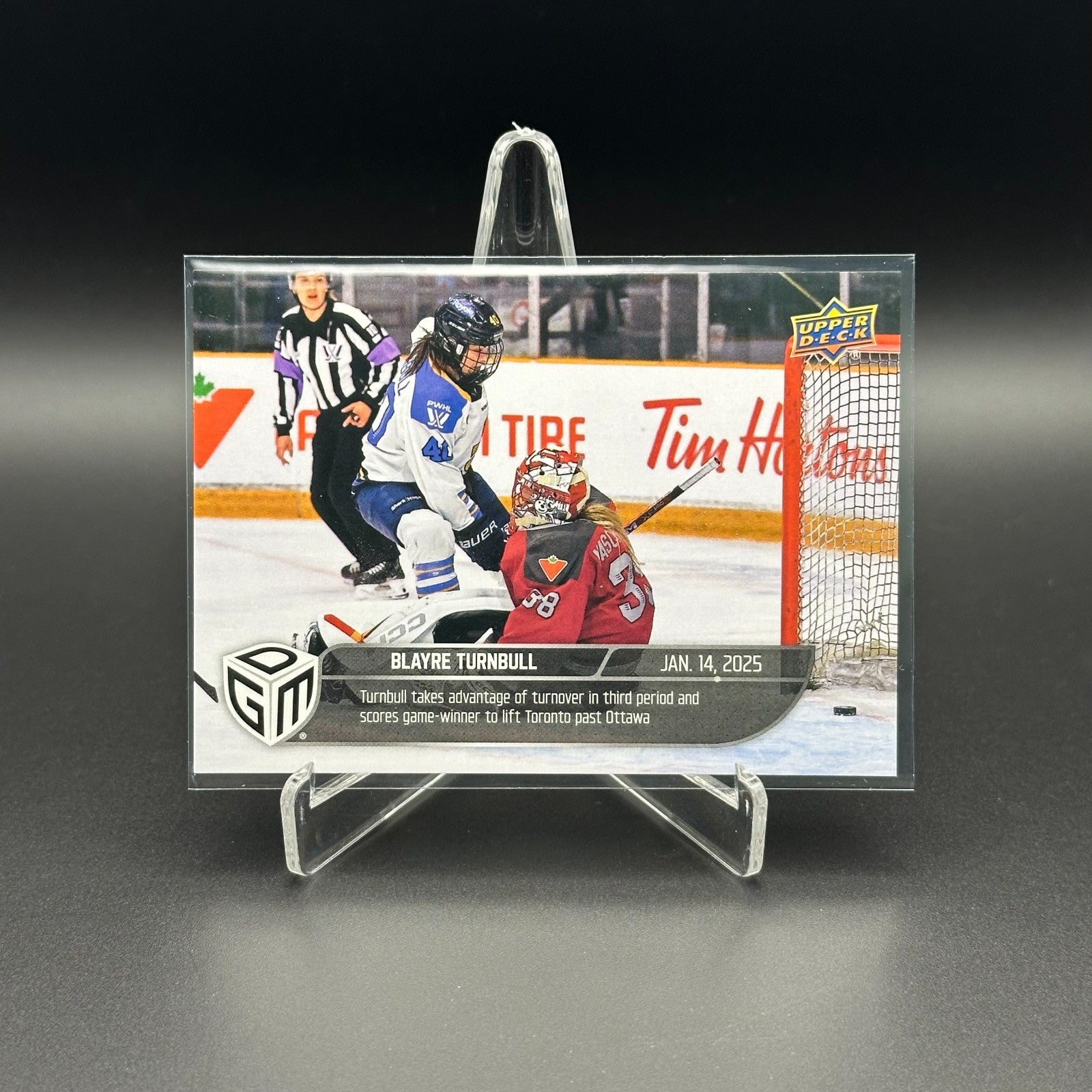 2024-25 UD PWHL Game Dated Moments BLAYRE TURNBULL #11 ONLINE EXCUSIVE!