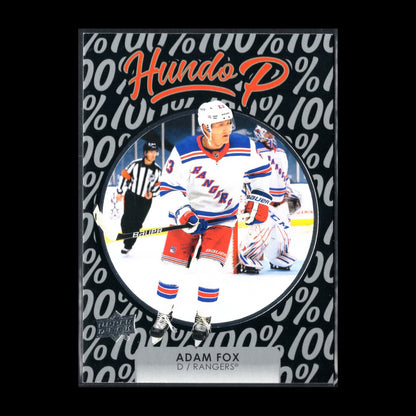 2021-22 UD Series 1 ADAM FOX #HP-14 Hundo P - New York Rangers