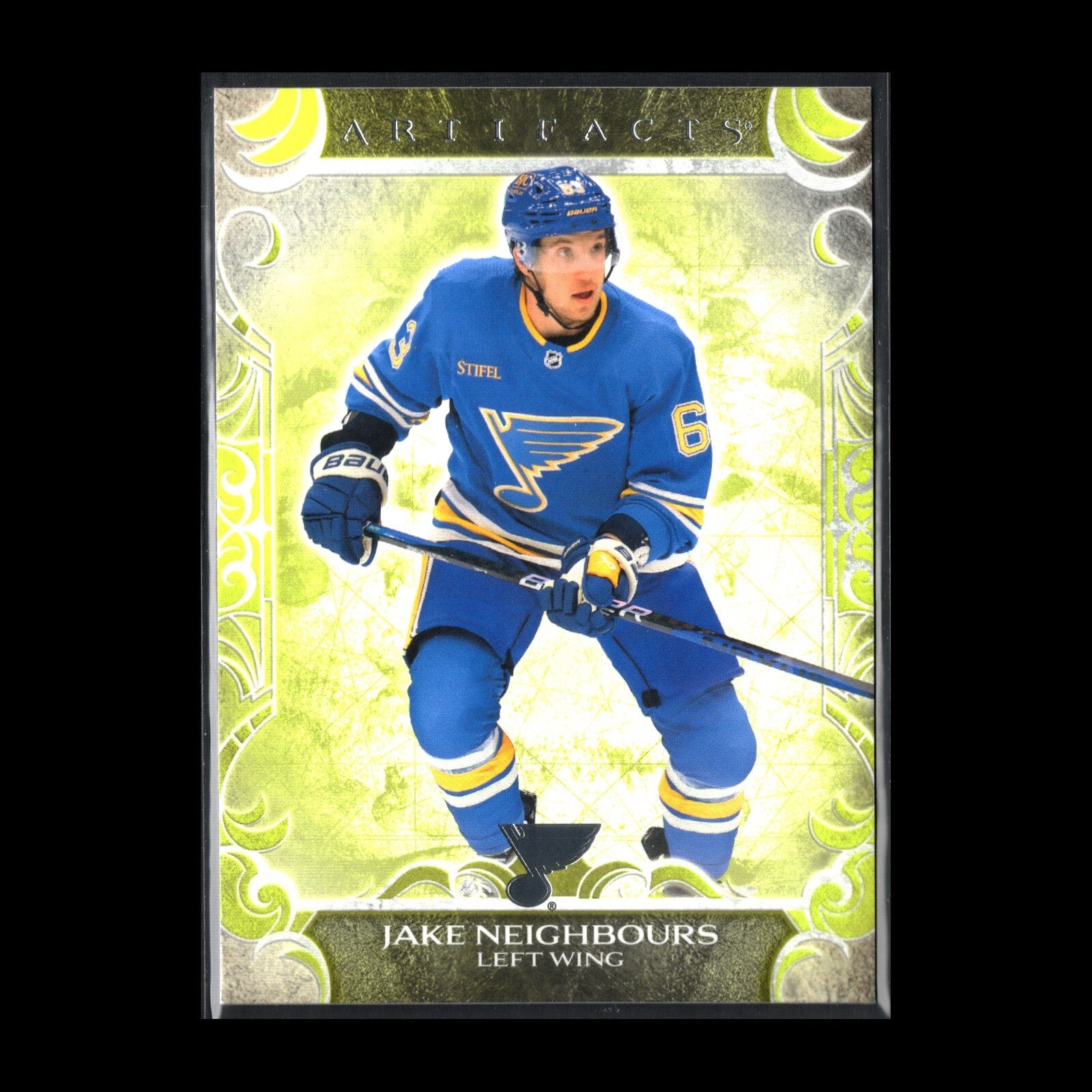 2024-25 UD Artifacts JAKE NEIGHBOURS #89 Neon Green - St. Louis Blues