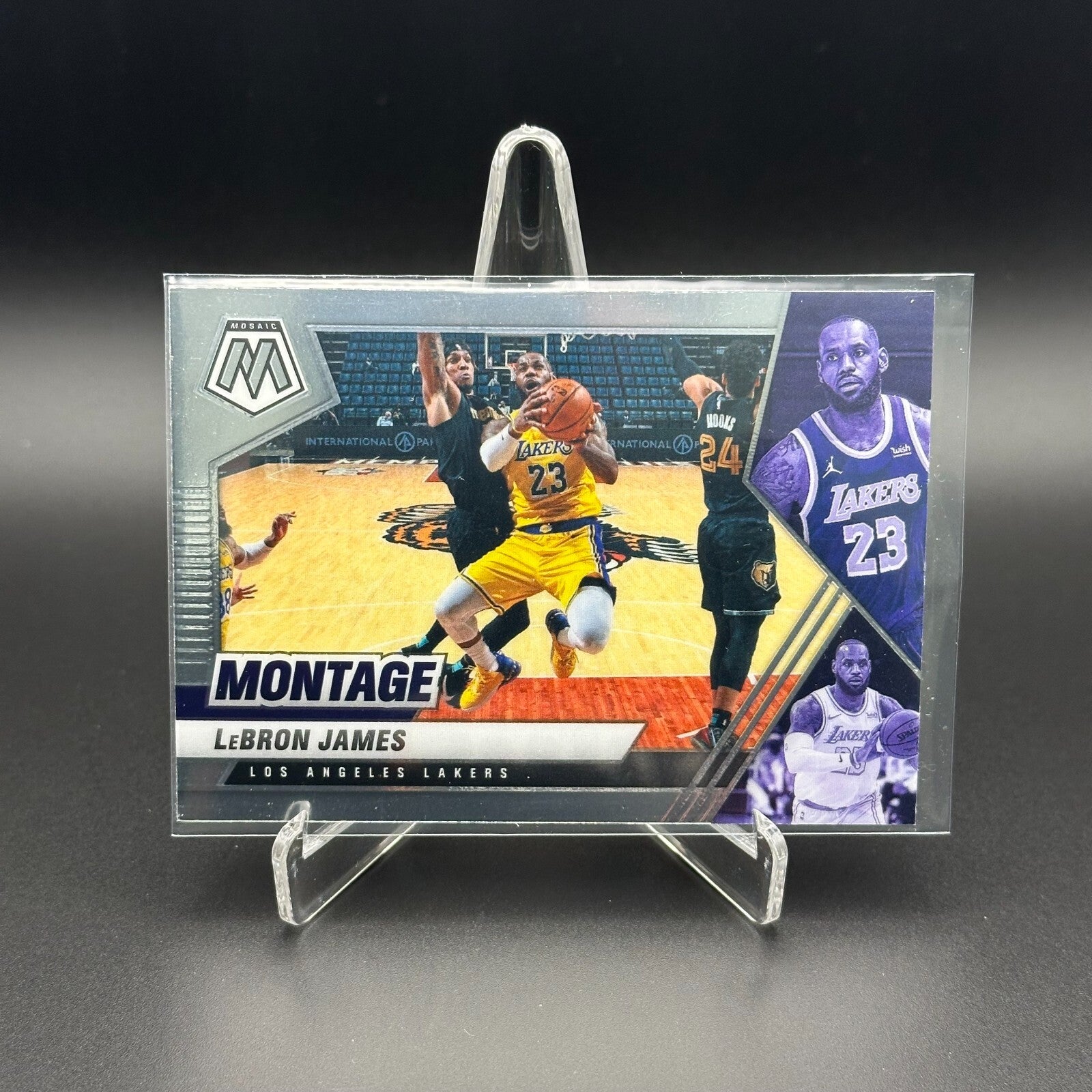 2020-21 Panini Mosaic LEBRON JAMES #17 Montage - Los Angeles Lakers