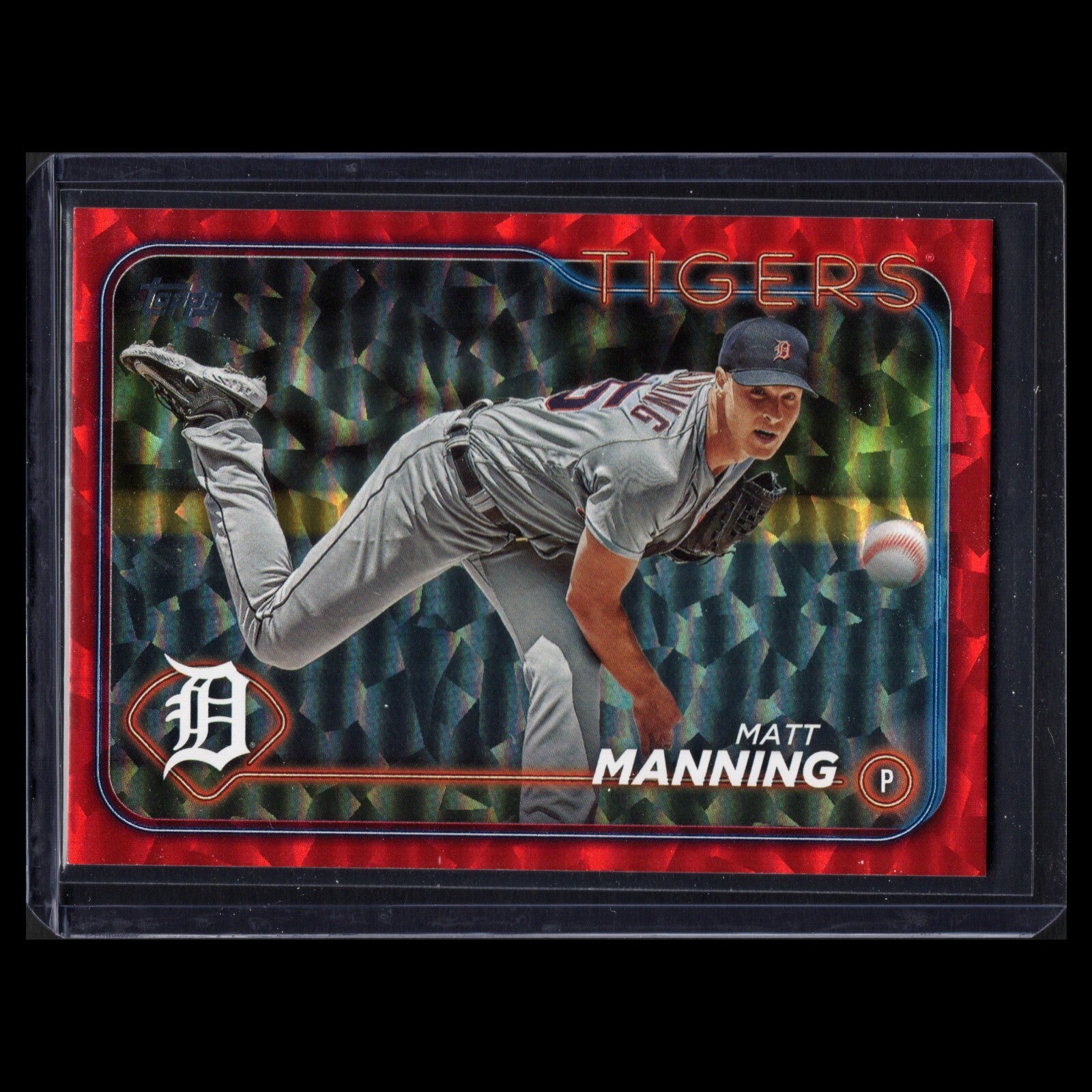 2024 Topps Series 1 MATT MANNING #277 Red crackle foil /199