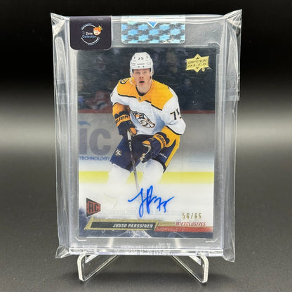 2022-23 UD Clear cut JUUSO PARSSINEN #CC-PA 56/65 Rookie AUTOGRAPH UD Exclusives