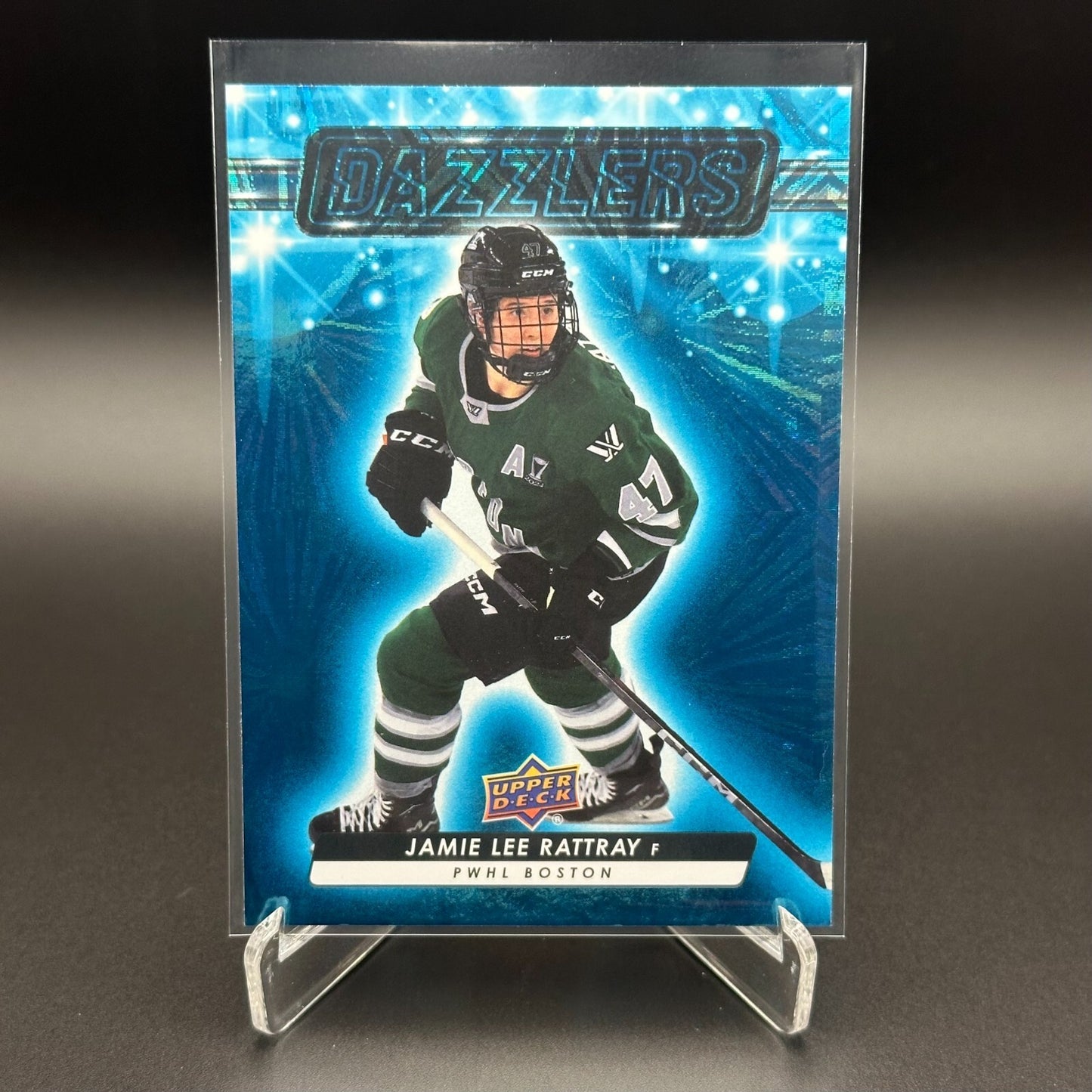 2024-25 UD PWHL JAMIE LEE RATTRAY #DZ-13 Dazzlers Blue - 1st EDITION!