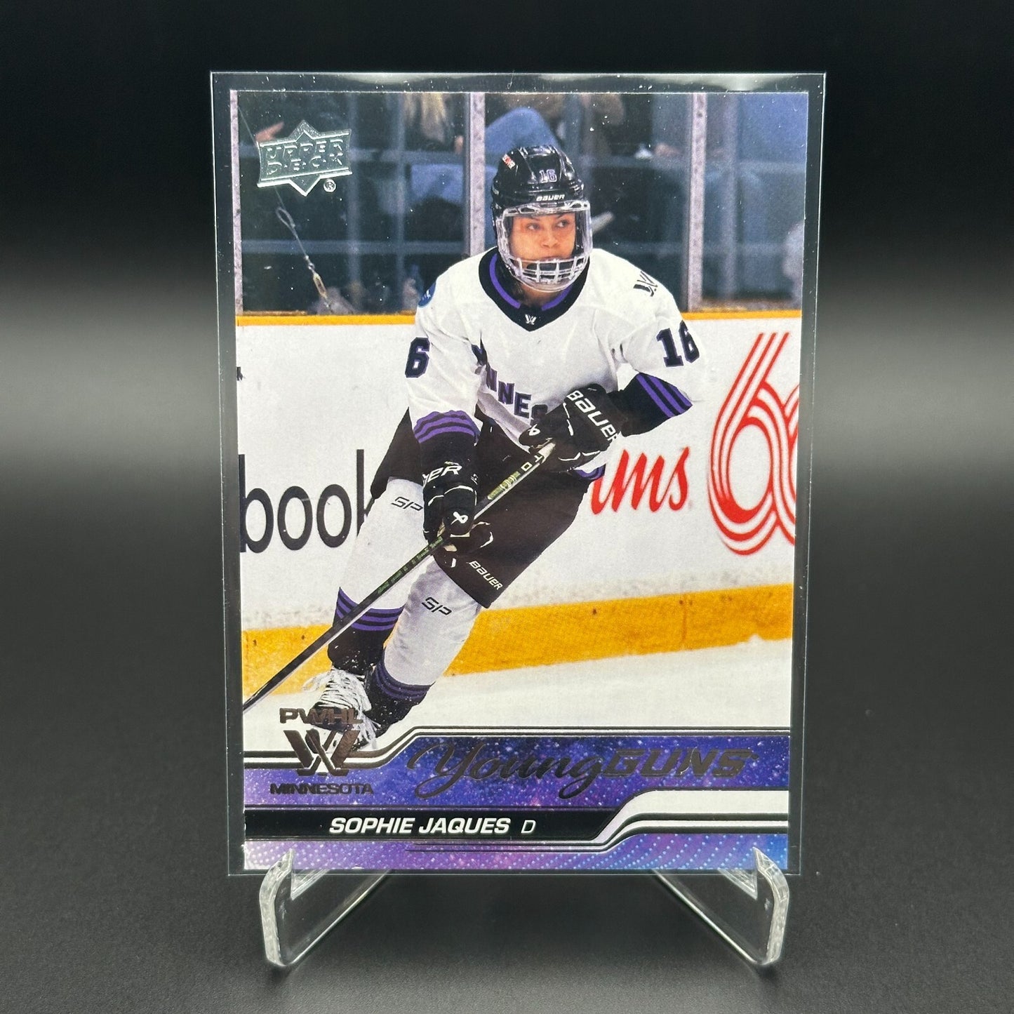 2024-25 UD PWHL SOPHIE JAQUES #58 Young guns RC - 1st EDITION!