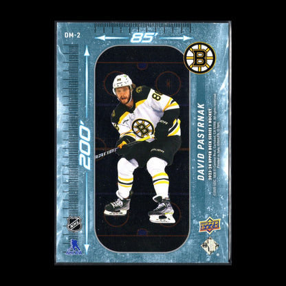 2023-24 UD Series 1 DAVID PASTRNAK #DM-2 200' x 85' - Boston Bruins