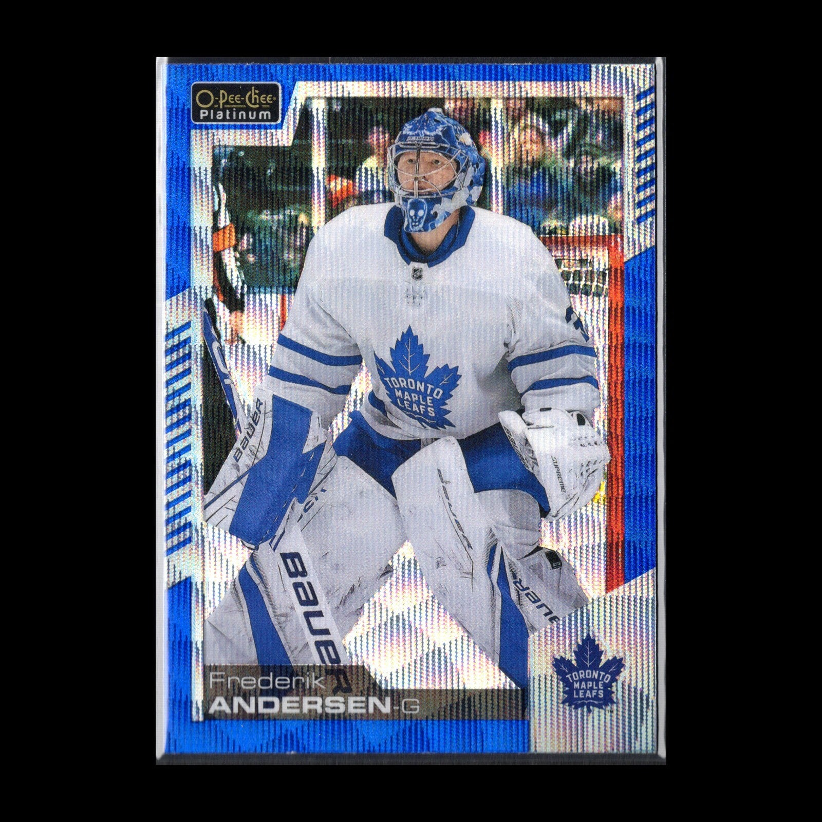 2020-21 O-Pee-Chee Platinum FREDERIK ANDERSON #46 Blue Surge Toronto Maple Leafs