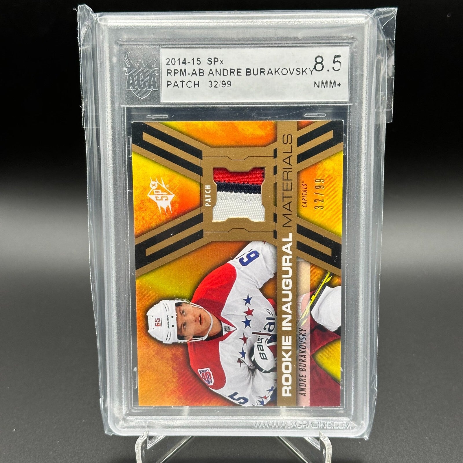 2014-15 UD SPx ANDRE BURAKOVSKY #RPM-AB Rookie Inaugural Materials /99 Patch