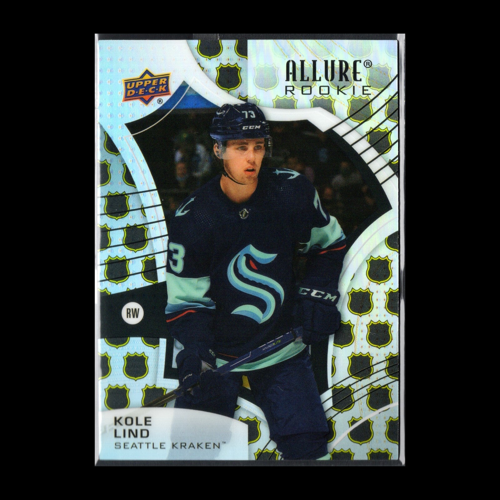 2021-22 UD Allure KOLE LIND #120 NHL Shield 1917 Rookie RC - Seattle Kraken