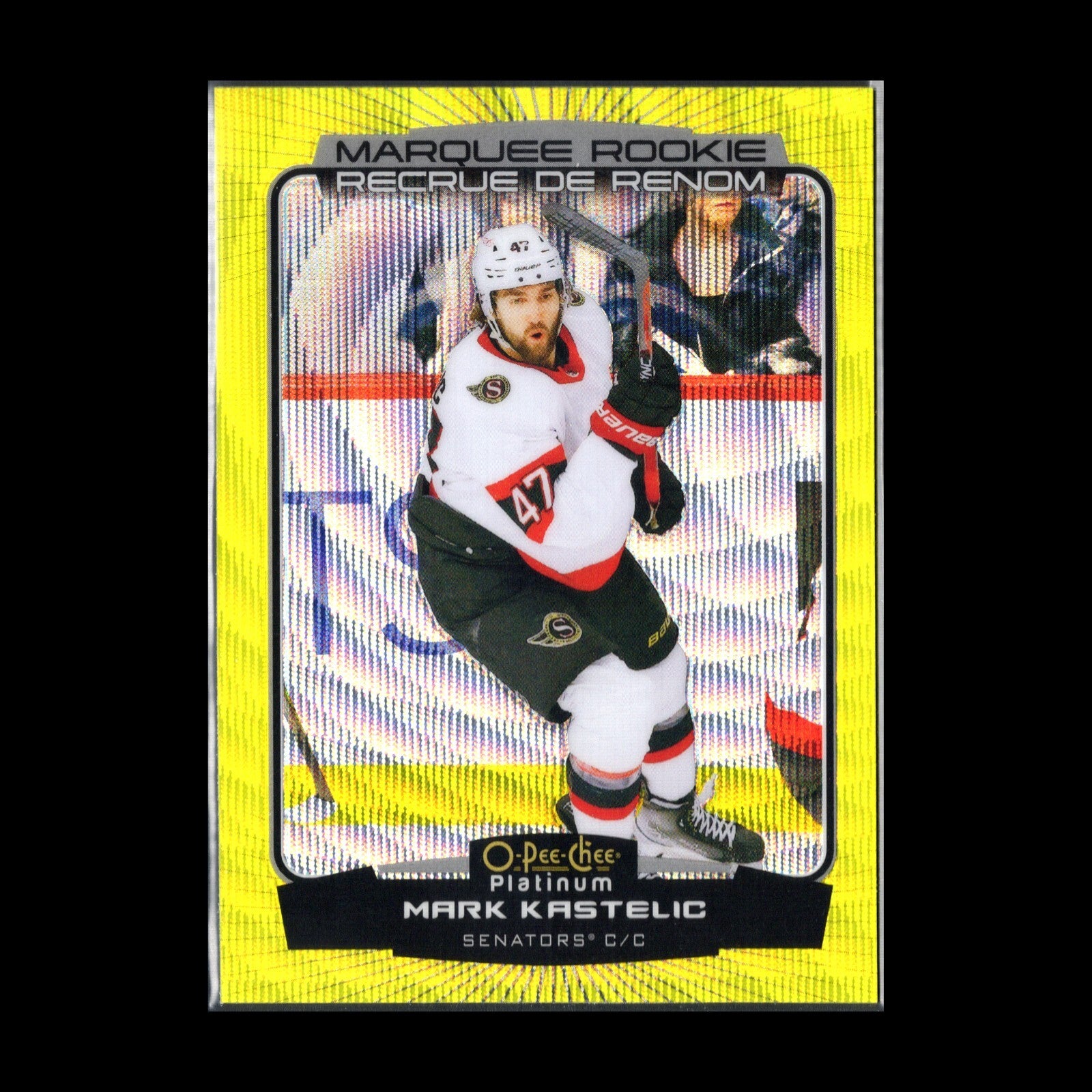 2022-23 O-Pee-Chee Platinum MARK KASTELIC #226 Neon Yellow Surge RC