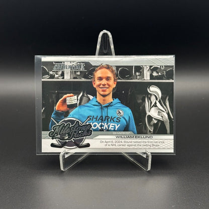2024-25 UD Credentials WILLIAM EKLUND #MP-WE Milestone Pucks