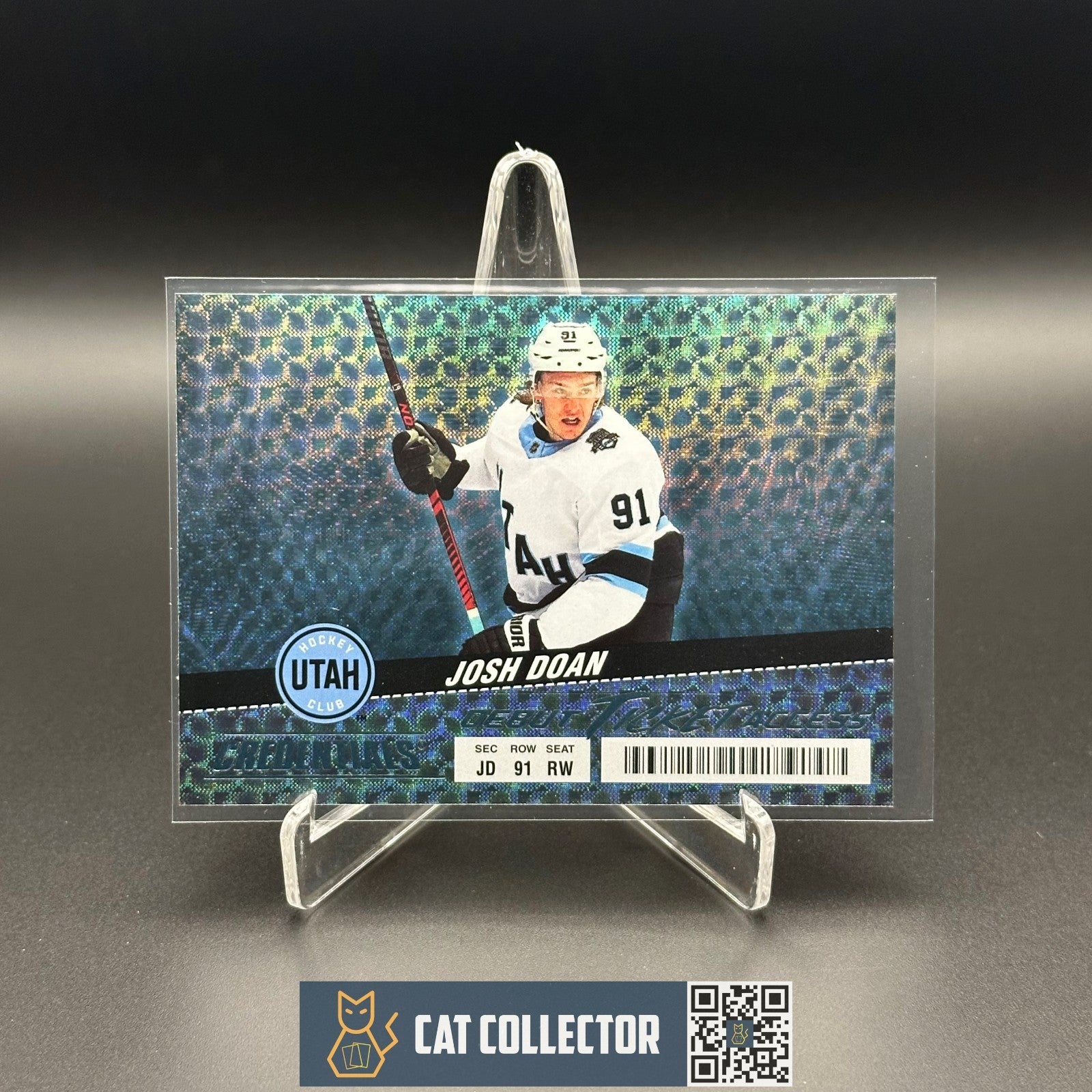 2024-25 UD Credentials JOSH DOAN #124 Debut Ticket Access Horizontal RC