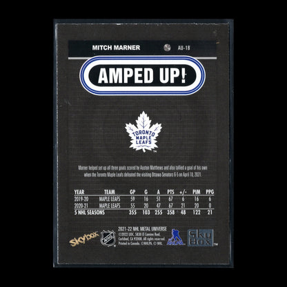 2021-22 SkyBox Metal Universe MITCH MARNER #AU-18 Amped Up