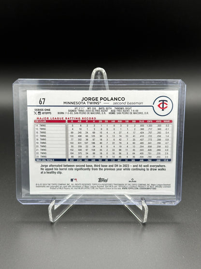 2024 Topps Series 1 JORGE POLANCO #67 Crackle Foil