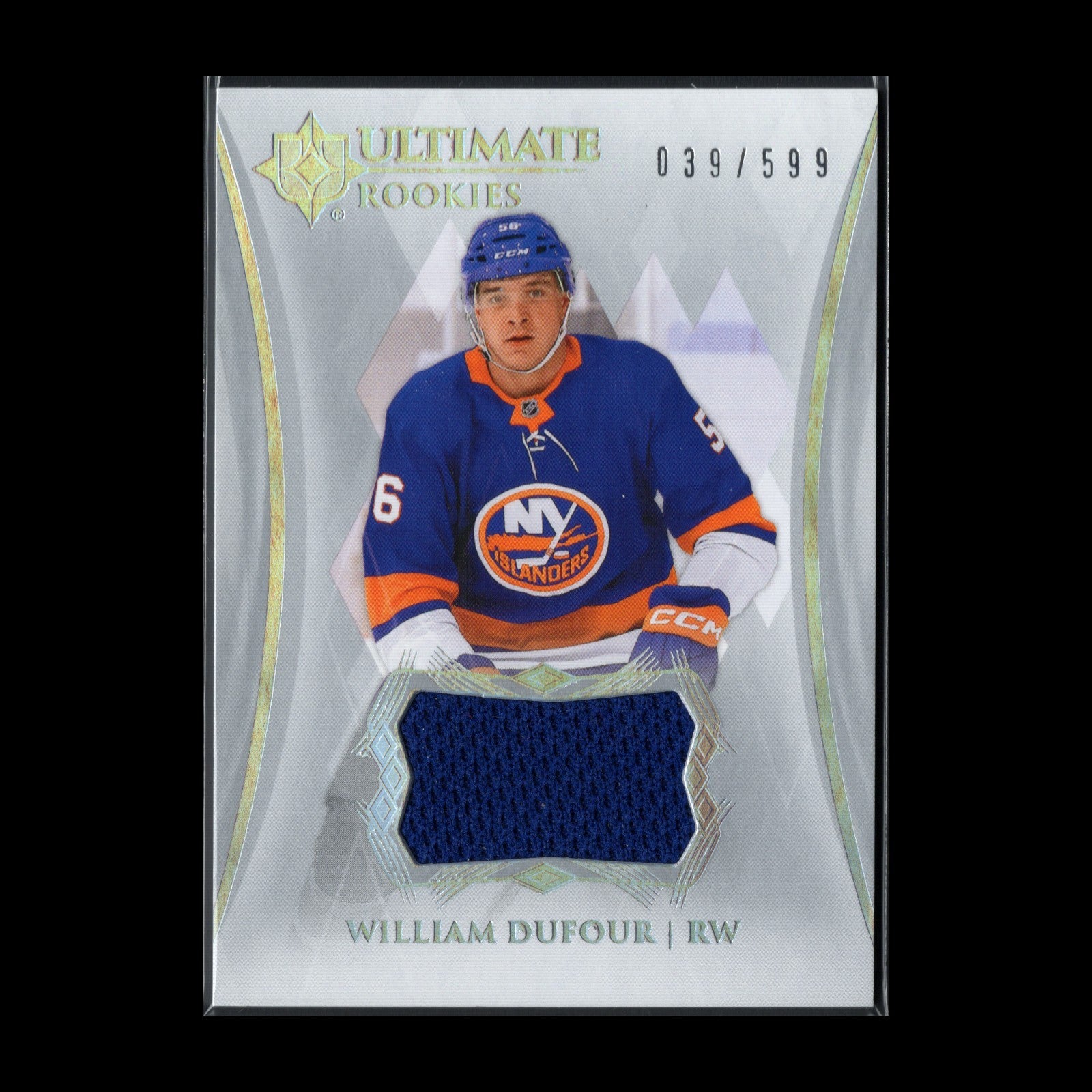2023-24 UD Ultimate Collection WILLIAM DUFOUR #121 Rookies Jersey RC /599