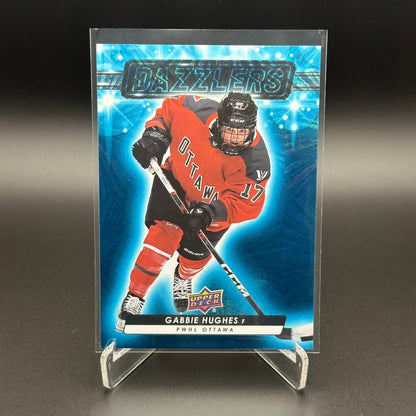 2024-25 UD PWHL GABBIE HUGHES #DZ-17 Dazzlers Blue - 1st EDITION!