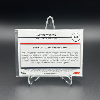 2024 Topps Chrome Formula 1 MAX VERSTAPPEN #170 Grand Prix Driver of the Day