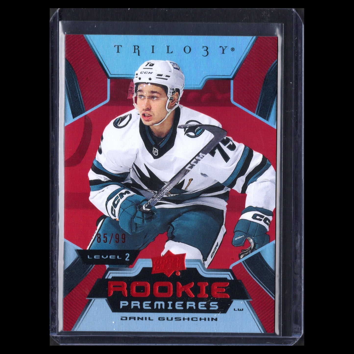 2023-24 UD Trilogy DANIL GUSHCHIN #175 /99 Uncommon Red Rookie Premieres Level 2