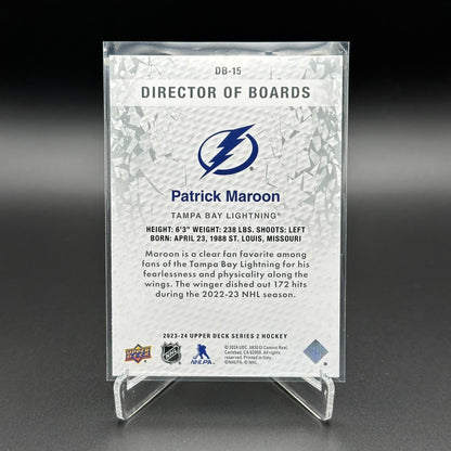 2023-24 UD Series 2 PATRICK MAROON #DB-15 Director of boards Sparkle