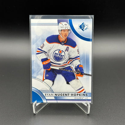 2023-24 UD SP Authentic RYAN NUGENT-HOPKINS #43 Blue parallel - Edmonton Oilers