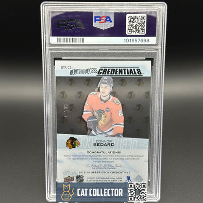 2023-24 CONNOR BEDARD #DTA-CB Debut Ticket Access Acetate /99 AUTO