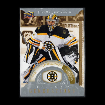 2022-23 UD Trilogy JEREMY SWAYMAN #TG-2C Generations - Boston Bruins