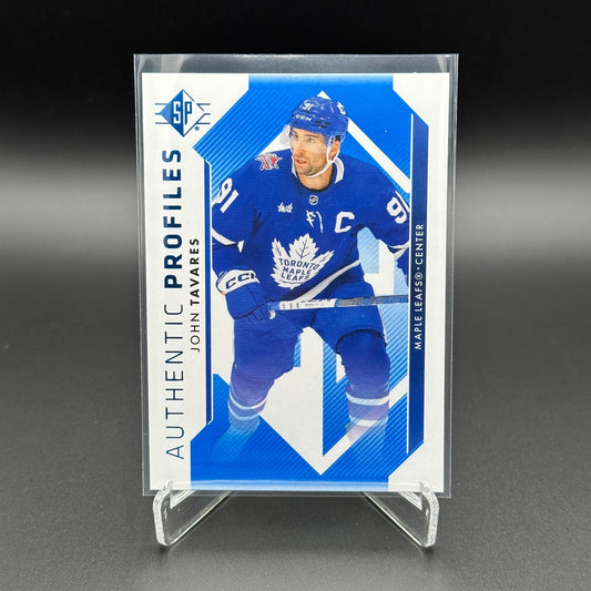 2023-24 UD SP Authentic JOHN TAVARES #AP-9 Authentic Profiles Blue