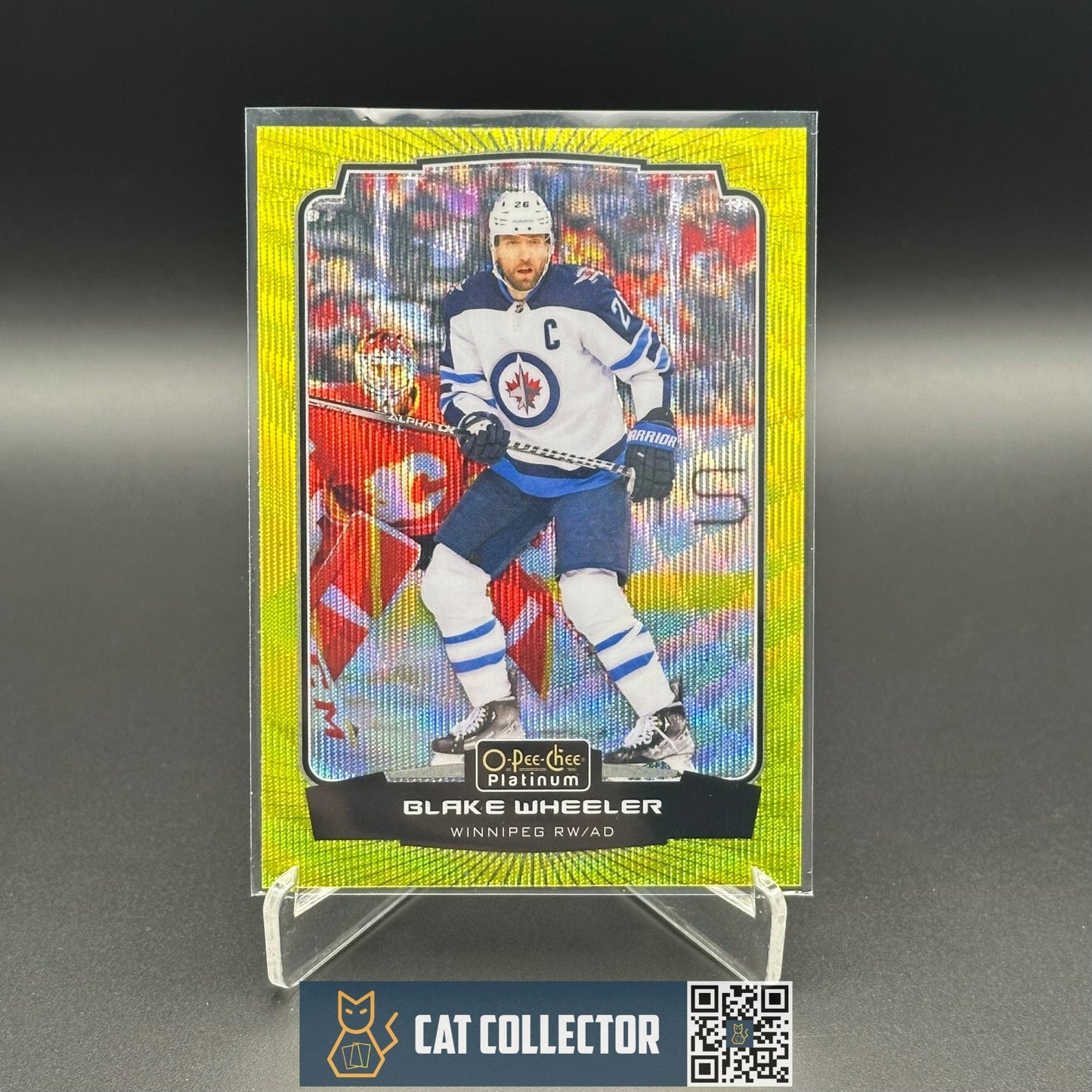 2022-23 O-Pee-Chee Platinum BLAKE WHEELER #138 Neon Yellow Surge