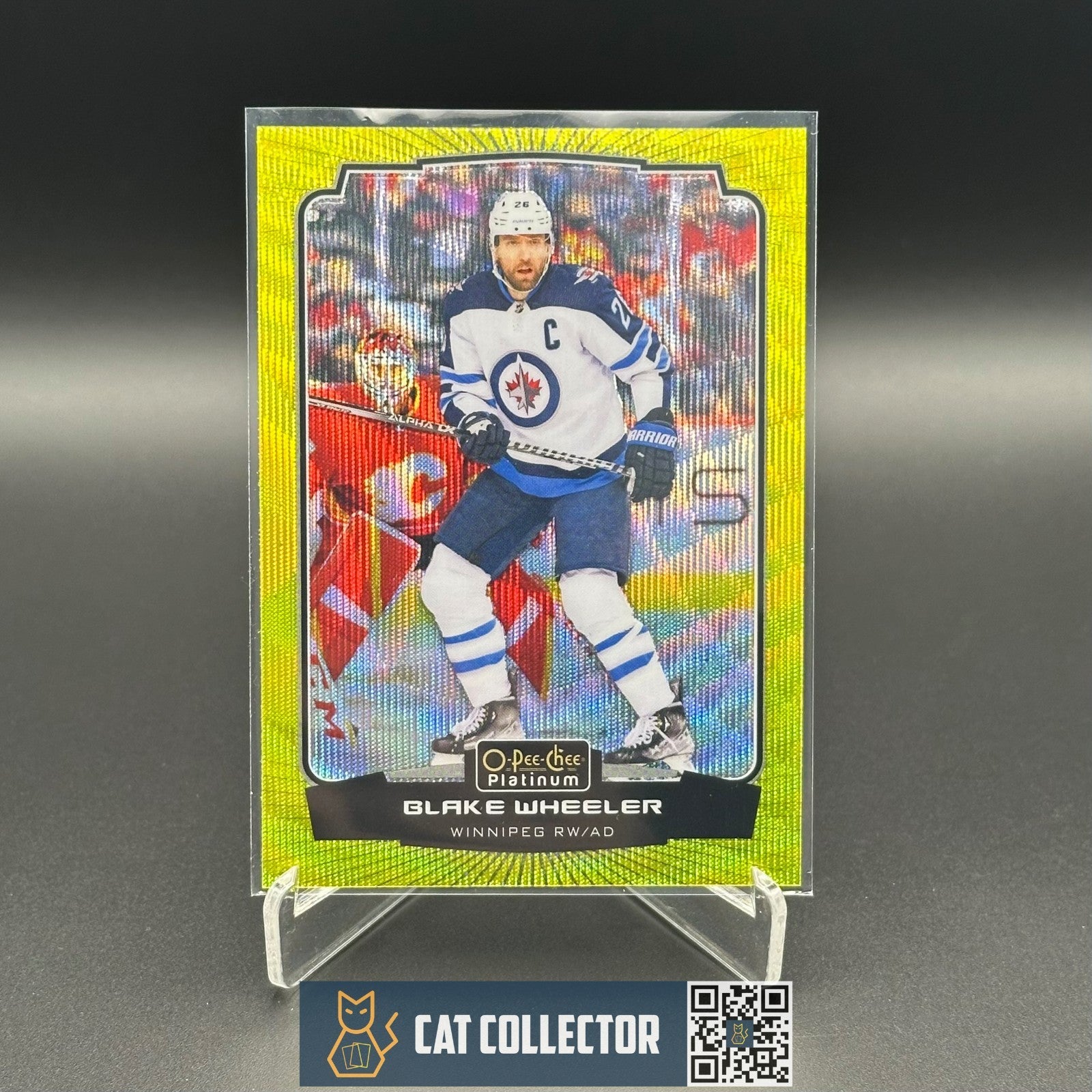 2022-23 O-Pee-Chee Platinum BLAKE WHEELER #138 Neon Yellow Surge