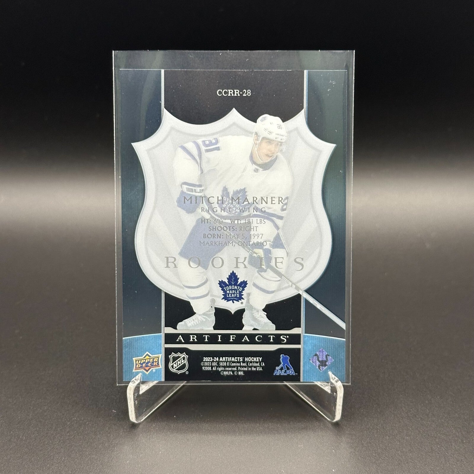 2023-24 UD Artifacts MITCH MARNER #CCRR-28 2005-06 Clear Cut Retro Rookies