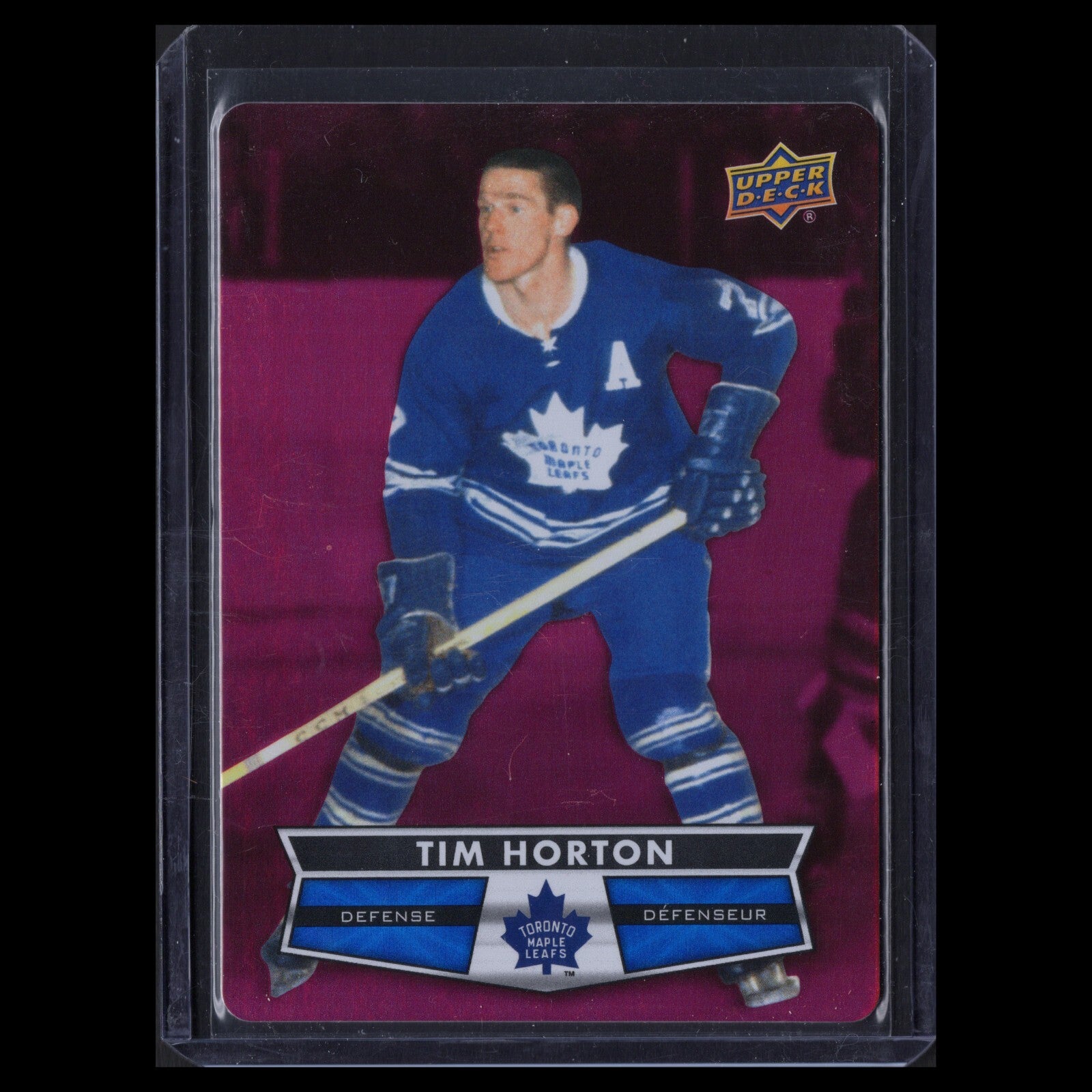 2021-22 UD Tim Hortons TIM HORTON #DC-1 Red Die-Cut - Toronto Maple Leafs