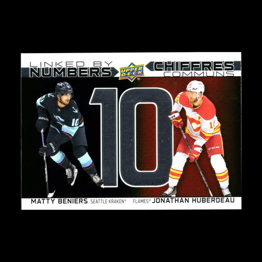 2023-24 UD Tim Hortons MATTY BENIERS & JONATHAN HUBERDEAU #LN-4