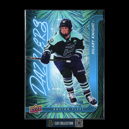 2024-25 UD PWHL HILARY KNIGHT #DZ-8 Dazzlers Blue - Boston Fleet