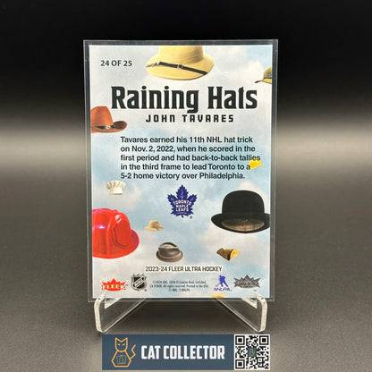 2023-24 Fleer Ultra JOHN TAVARES #24 Raining Hats