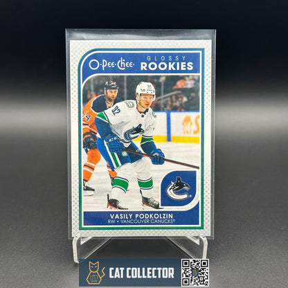 2021-22 UD Series 2 VASILY PODKOLZIN #R-14 O-Pee-Chee Glossy Rookies Silver RC