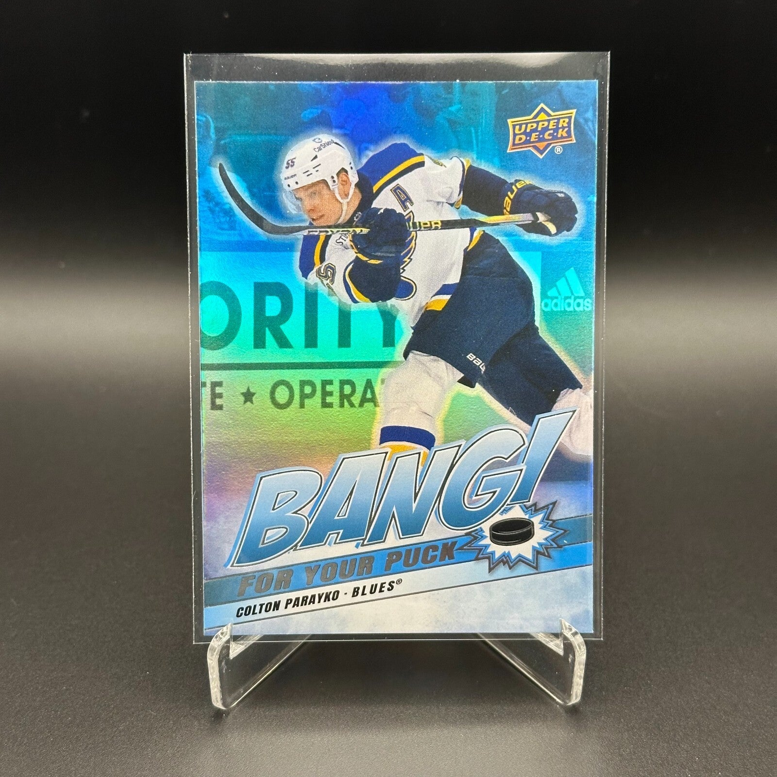 2024-25 UD Series 2 COLTON PARAYKO #BP-6 Bang for your puck - St. Louis Blues