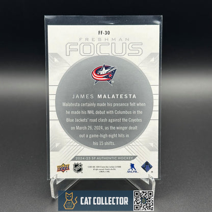 2024-25 UD SP Authentic JAMES MALATESTA #FF-30 Freshman Focus