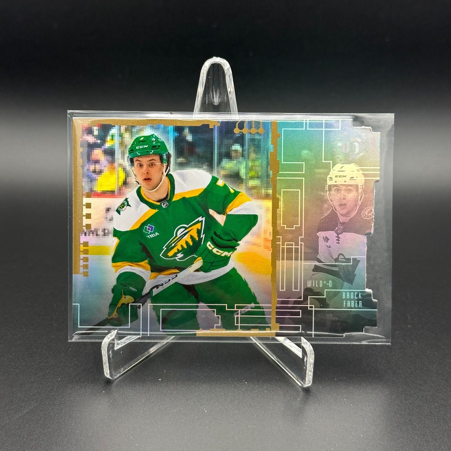 2023-24 UD Extended series BROCK FABER #UD3-7 Die-Cut - Minnesota Wild