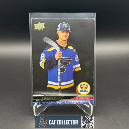 2024-25 UD Extended ZACHARY BOLDUC #750 1st Round Rookies UD Exclusives /100