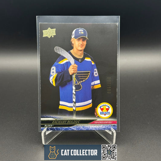 2024-25 UD Extended ZACHARY BOLDUC #750 1st Round Rookies UD Exclusives /100
