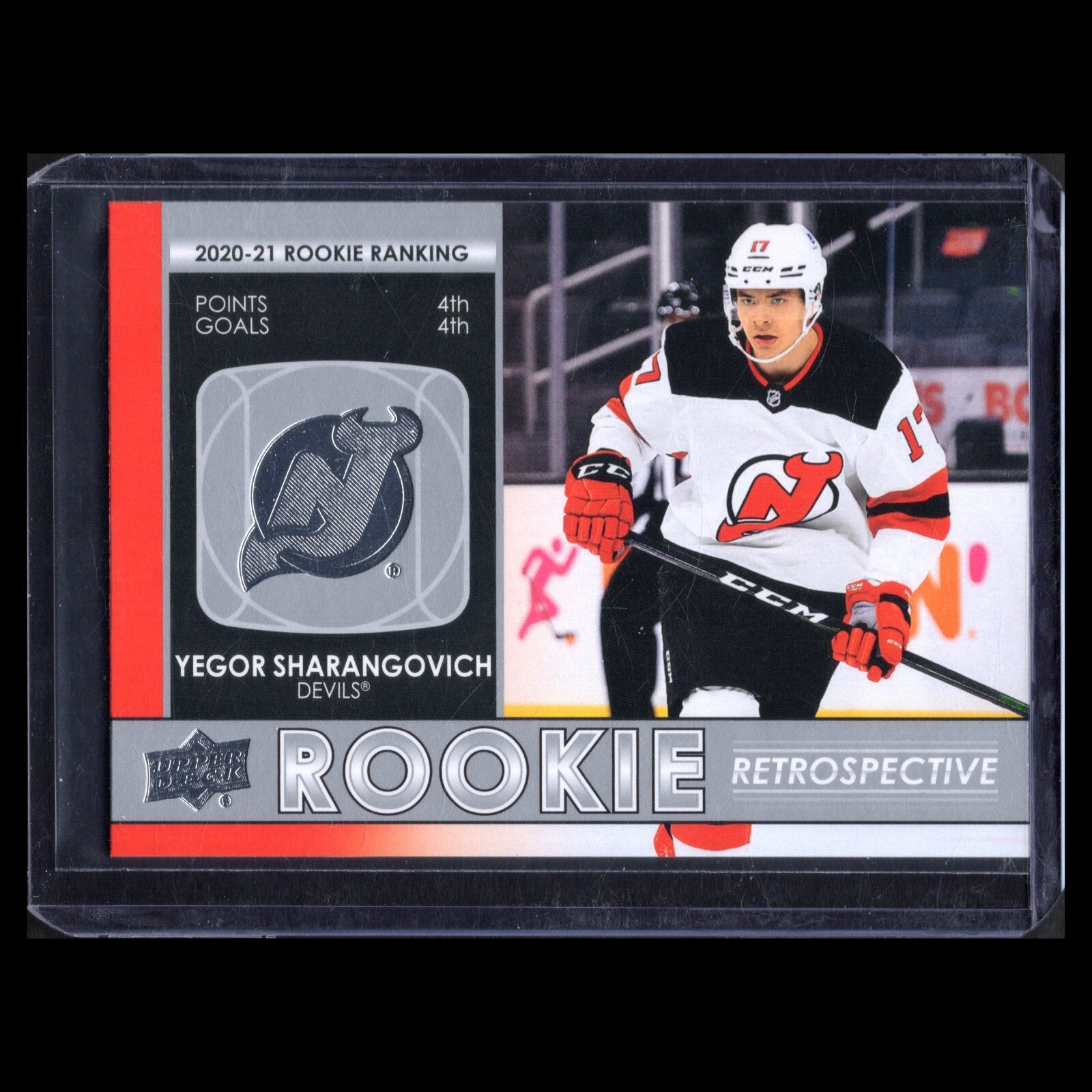 2021-22 UD Series 1 YEGOR SHARANGOVICH #RR-5 Rookie Retrospective - NJ Devils