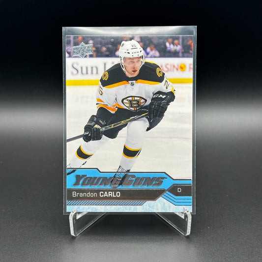 2016-17 Upper Deck Series 2 BRANDO CARLO #482 Young guns Rookie RC Boston Bruins