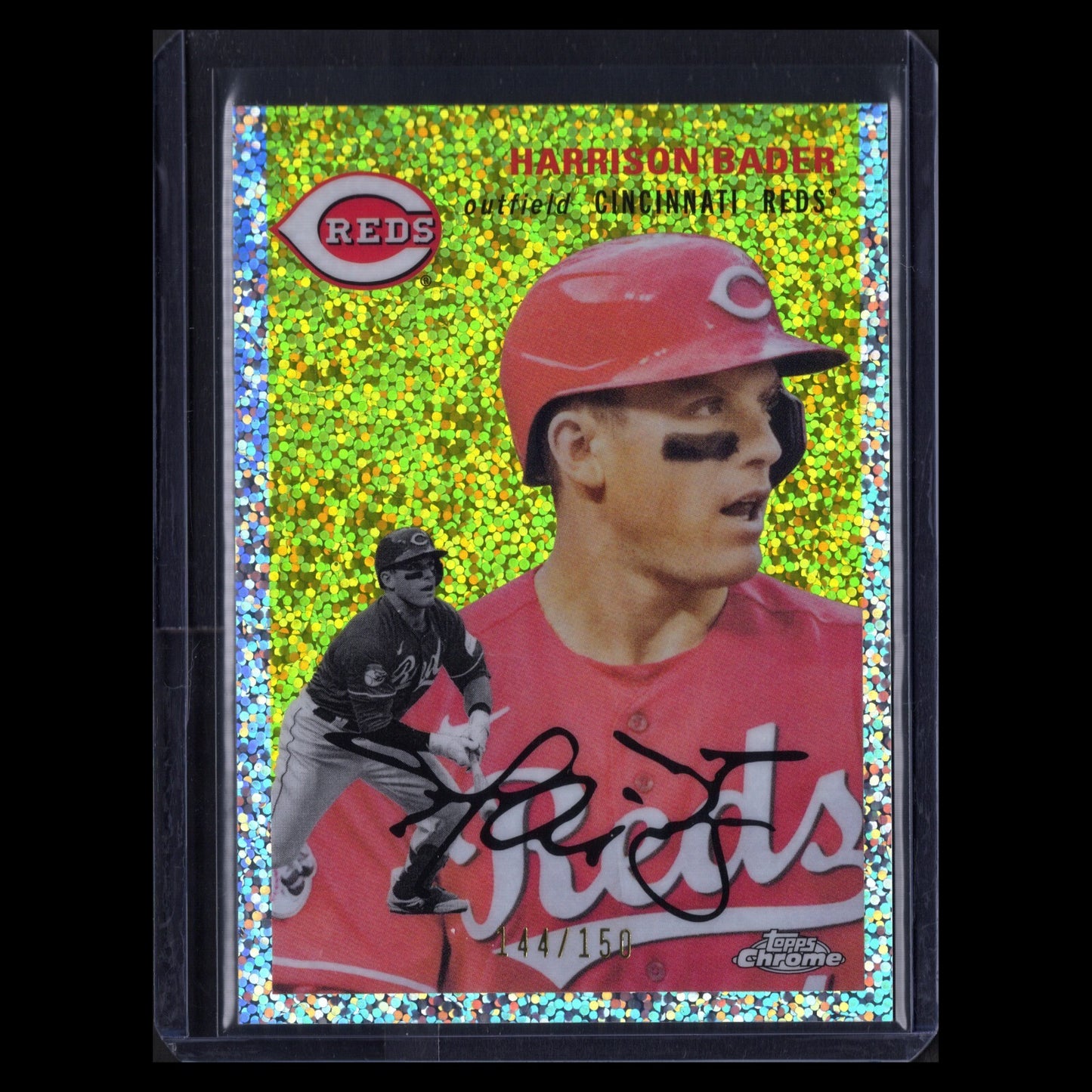 2023 Topps Chrome Platinum Anniv. HARRISON BADER #335 Speckle Refractor /150