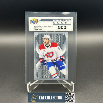 2024-25 UD Series 2 JOSHUA ROY #PC-60 Population Count 500 Rookie RC