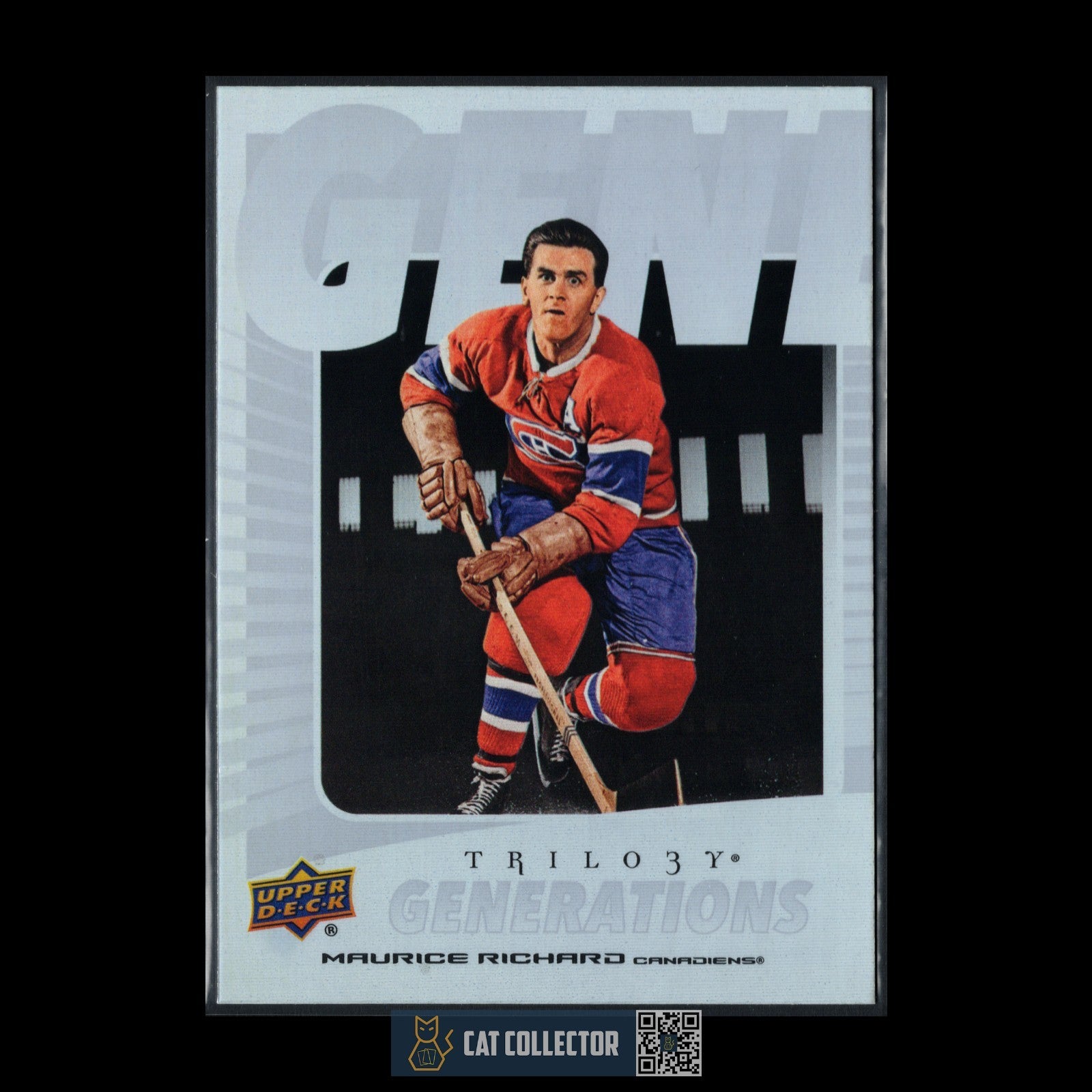 2023-24 UD Trilogy MAURICE RICHARD #TG-13A Generations - Montreal Canadiens
