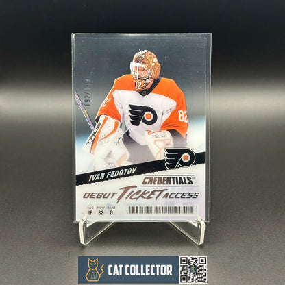 2024-25 UD Credentials IVAN FEDOTOV #DTAA-IF Acetate Debut Ticket Access /199 RC