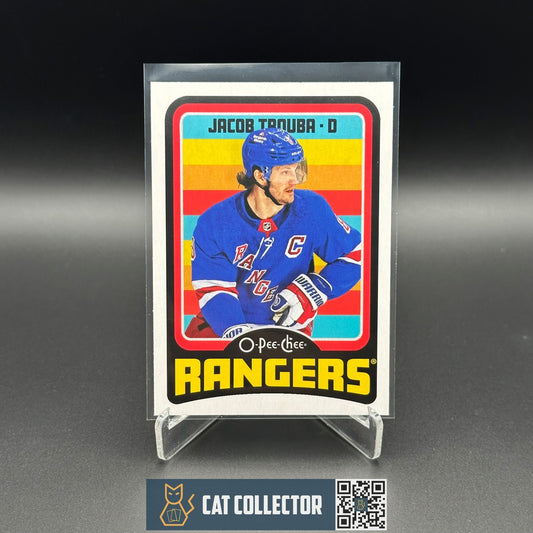 2024-25 O-Pee-Chee Hockey JACOB TROUBA #249 Retro - New York Rangers