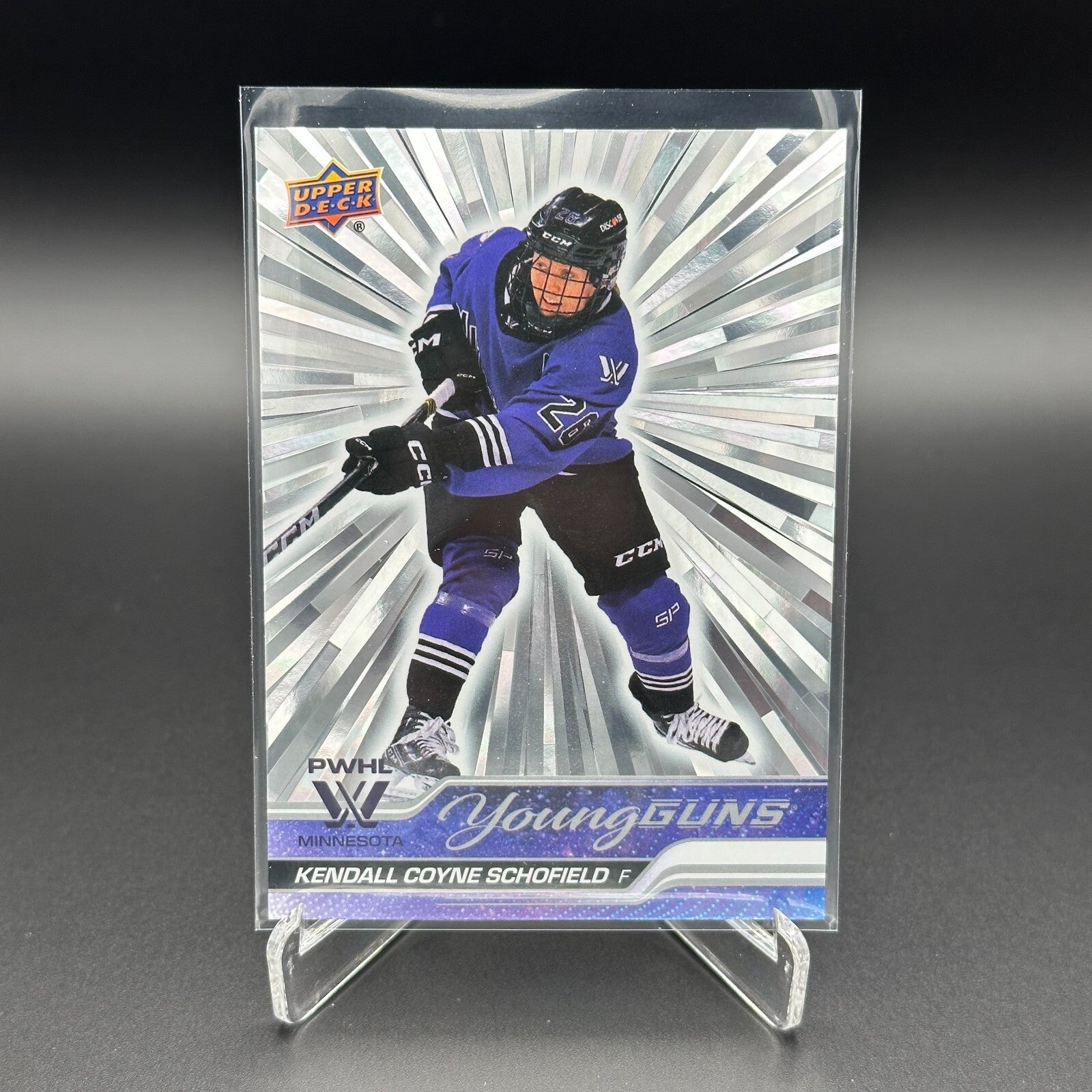 2024-25 UD PWHL KENDALL COYNE SCHOFIELD #53 Young Guns Outburst RC 1st EDITION!