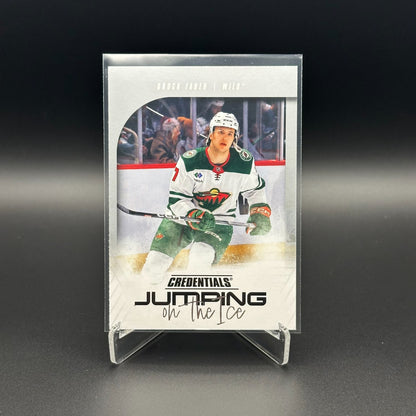 2024-25 UD Credentials BROCK FABER #JI-BF Jumping on the ice - Minnesota Wild
